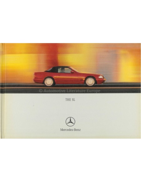 2000 MERCEDES BENZ SL HARDCOVER PROSPEKT ENGLISCH