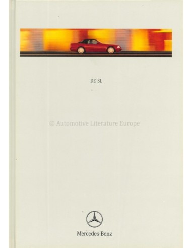 1999 MERCEDES BENZ SL HARDCOVER PROSPEKT NIEDERLÄNDISCH