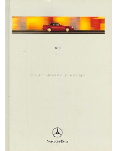 1999 MERCEDES BENZ SL HARDCOVER PROSPEKT NIEDERLÄNDISCH