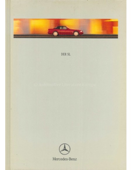 1999 MERCEDES BENZ SL HARDCOVER PROSPEKT DEUTSCH