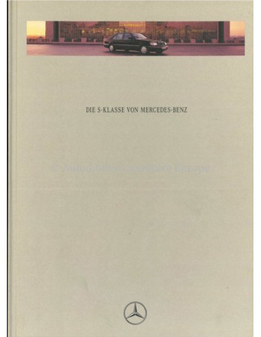 1994 MERCEDES BENZ S KLASSE HARDCOVER BROCHURE DUITS