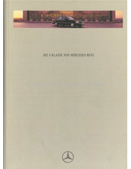 1994 MERCEDES BENZ S KLASSE HARDCOVER PROSPEKT DEUTSCH