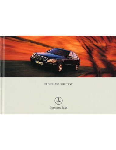 2002 MERCEDES BENZ S-CLASS BROCHURE HARDCOVER DUTCH