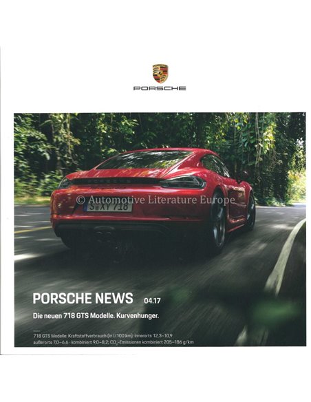 2017 PORSCHE NEWS PROSPEKT DEUTSCH