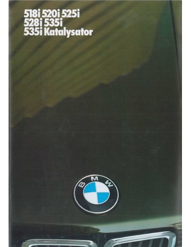 1984 BMW 5 SERIE BROCHURE DUITS