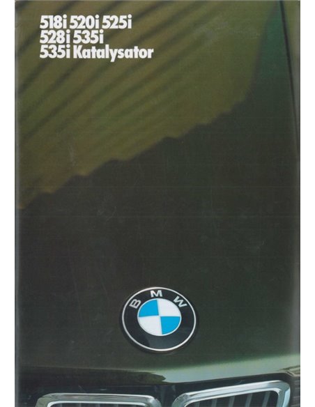 1984 BMW 5 SERIE BROCHURE DUITS