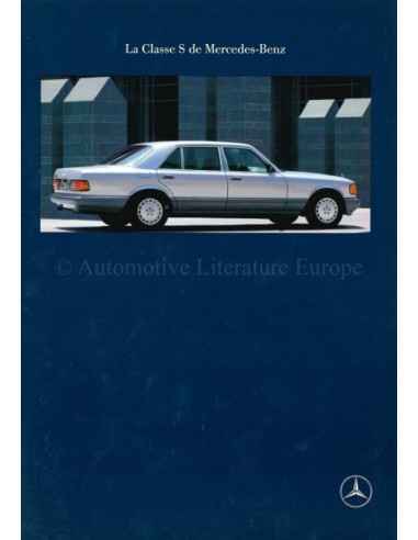 1990 MERCEDES BENZ S KLASSE BROCHURE FRANS