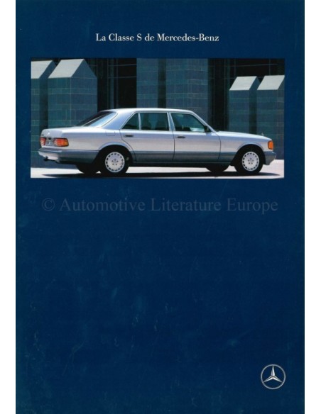 1990 MERCEDES BENZ S KLASSE BROCHURE FRANS