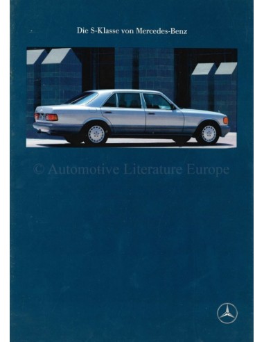 1989 MERCEDES BENZ S CLASS BROCHURE GERMAN