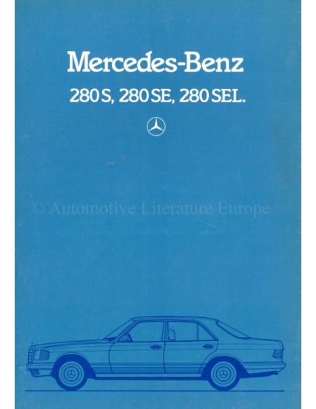 1982 MERCEDES BENZ S CLASS BROCHURE DUTCH