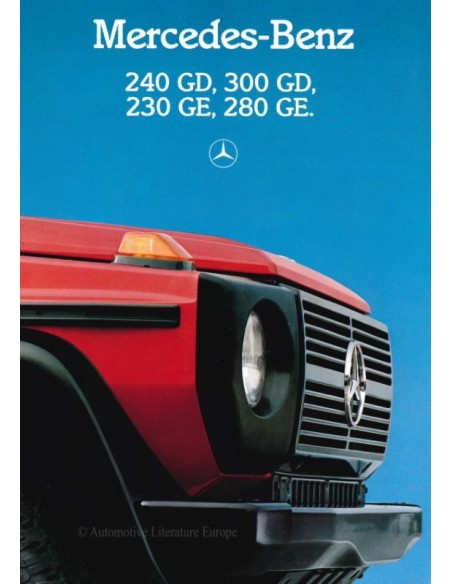 1986 MERCEDES BENZ G KLASSE BROCHURE NEDERLANDS