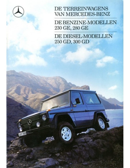 1987 MERCEDES BENZ G KLASSE BROCHURE NEDERLANDS