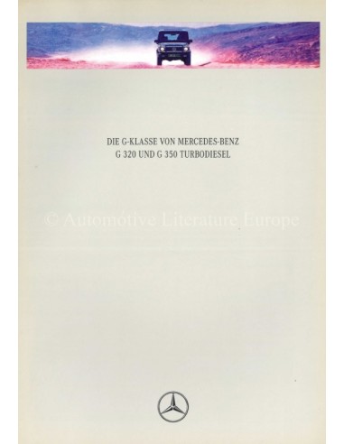 1995 MERCEDES BENZ G KLASSE BROCHURE DUITS