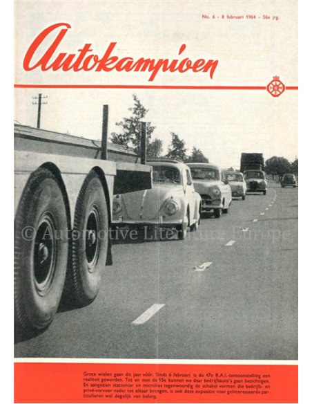 1964 AUTOKAMPIOEN MAGAZINE 6 DUTCH