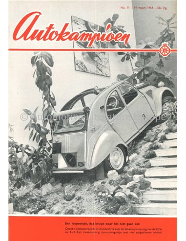 1964 AUTOKAMPIOEN MAGAZIN 11 NIEDERLÄNDISCH