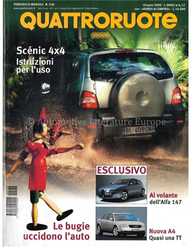 2000 QUATTRORUOTE MAGAZIN 536 ITALIENISCH