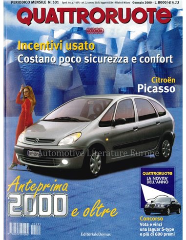 2000 QUATTRORUOTE MAGAZIN 531 ITALIENISCH