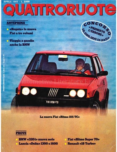 1983 QUATTRORUOTE MAGAZINE 330 ITALIAANS