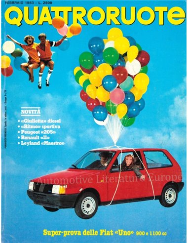 1983 QUATTRORUOTE MAGAZINE 328 ITALIAANS