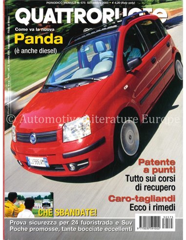 2003 QUATTRORUOTE MAGAZINE 575 ITALIAANS