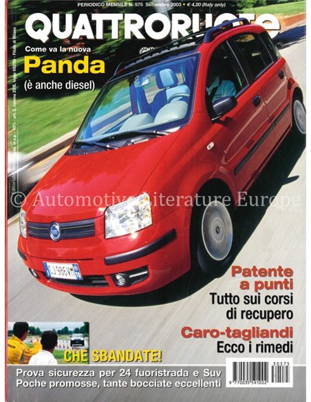 2003 QUATTRORUOTE MAGAZIN 575 ITALIENISCH