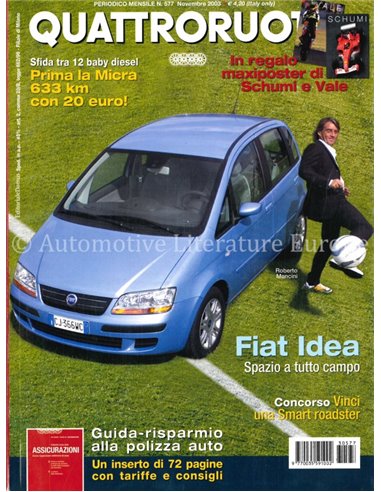 2003 QUATTRORUOTE MAGAZINE 577 ITALIAANS