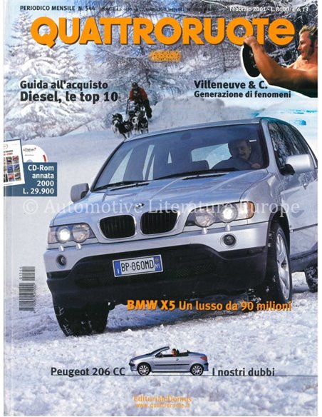 2001 QUATTRORUOTE MAGAZINE 544 ITALIAANS