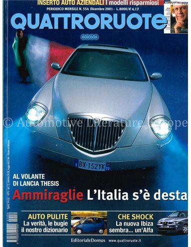 2001 QUATTRORUOTE MAGAZINE 554 ITALIAANS