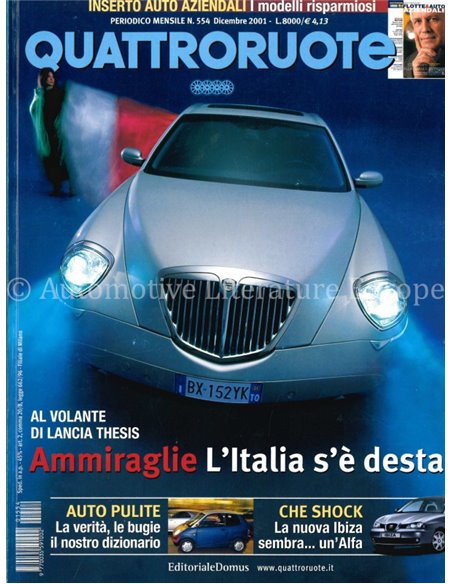 2001 QUATTRORUOTE MAGAZIN 554 ITALIENISCH