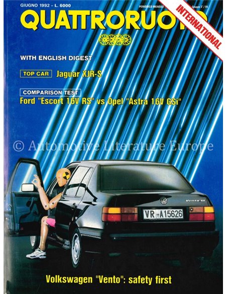 1992 QUATTRORUOTE MAGAZIN 440 ITALIENISCH