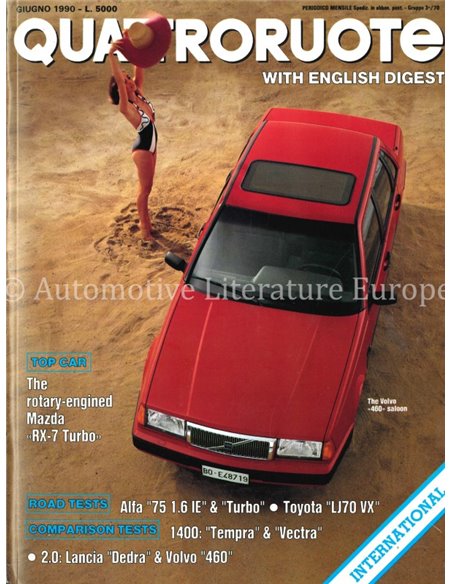 1990 QUATTRORUOTE MAGAZINE 416 ITALIAN