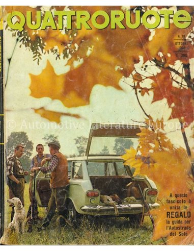 1964 QUATTRORUOTE MAGAZIN 10 ITALIENISCH