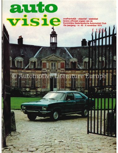 1970 AUTOVISIE MAGAZINE 45 NEDERLANDS