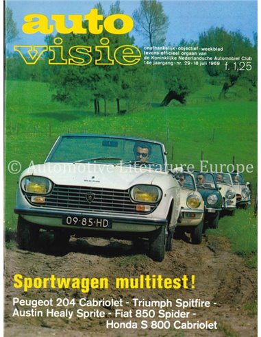 1969 AUTOVISIE MAGAZIN 29 NIEDERLÄNDISCH