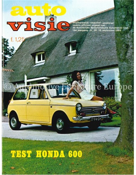 1969 AUTOVISIE MAGAZIN 39 NIEDERLÄNDISCH