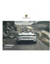 2021 PORSCHE 718 SPYDER HARDBACK BROCHURE ENGLISH (UK)