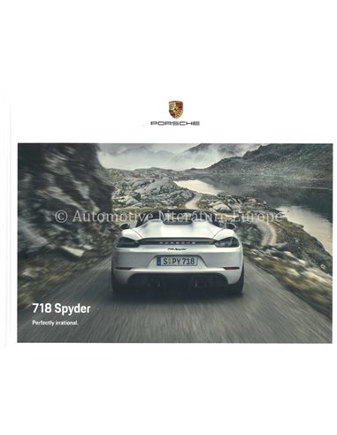 2020 PORSCHE 718 SPYDER HARDCOVER PROSPEKT JAPANISCH