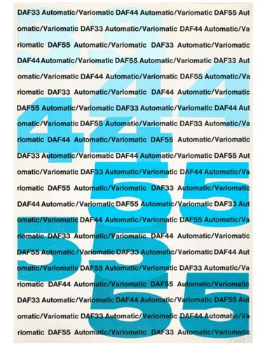 1970 DAF PROGRAM VARIOMATIC BROCHURE DUTCH