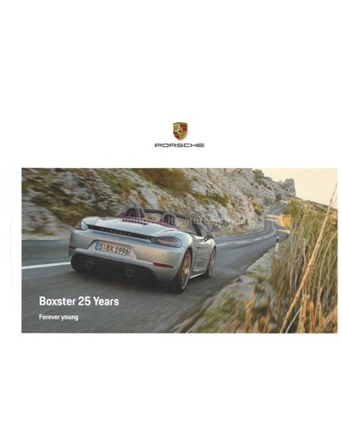 2021 PORSCHE BOXSTER 25 YEARS EDITION HARDBACK BROCHURE ENGELS (US)