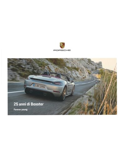 2021 PORSCHE BOXSTER 25 YEARS EDITION HARDBACK BROCHURE ITALIAANS