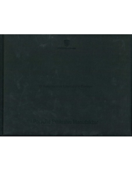 2017 PORSCHE EXCLUSIVE MANUFAKTUR HARDCOVER PROSPEKT FRANZÖSISCH