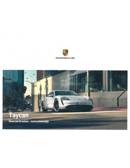 2020 PORSCHE TAYCAN OWNERS MANUAL GERMAN