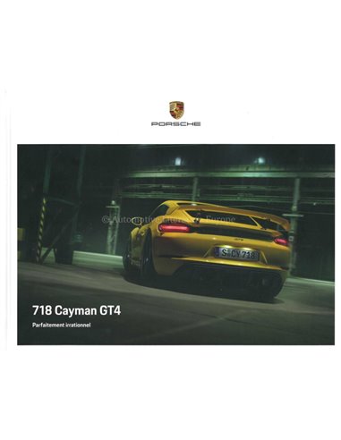 2021 PORSCHE 718 CAYMAN GT4 HARDCOVER BROCHURE FRANS