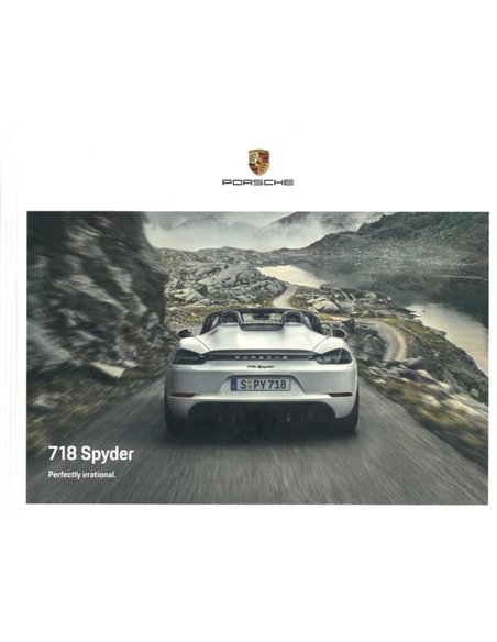 2021 PORSCHE 718 SPYDER HARDCOVER BROCHURE ENGELS