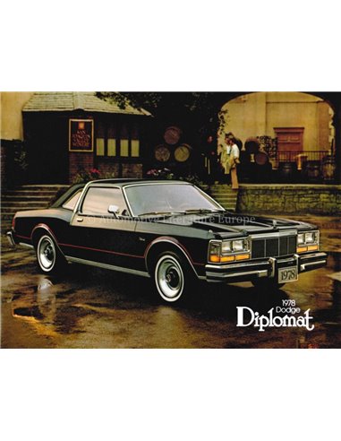 1978 DODGE DIPLOMAT PROSPEKT ENGLISCH