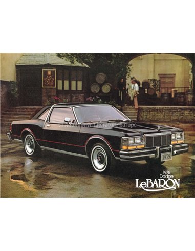 1978 DODGE LEBARON PROSPEKT ENGLISCH