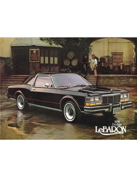 1978 DODGE LEBARON PROSPEKT ENGLISCH