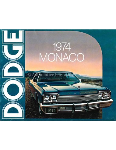 1974 DODGE MONACO PROSPEKT ENGLISCH