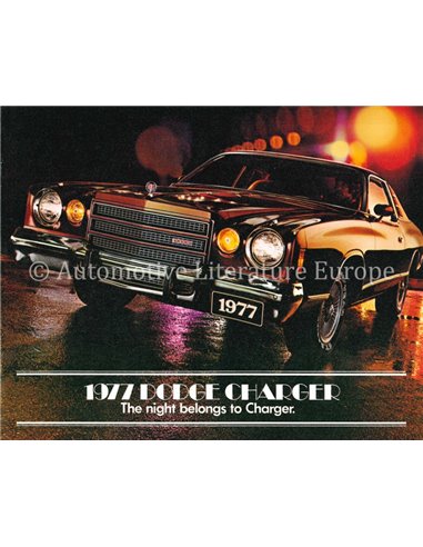 1977 DODGE CHARGER PROSPEKT ENGLISCH