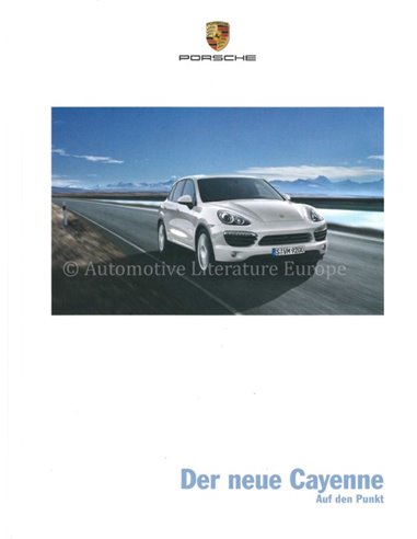 2011 PORSCHE CAYENNE HARDCOVER PROSPEKT DEUTSCH